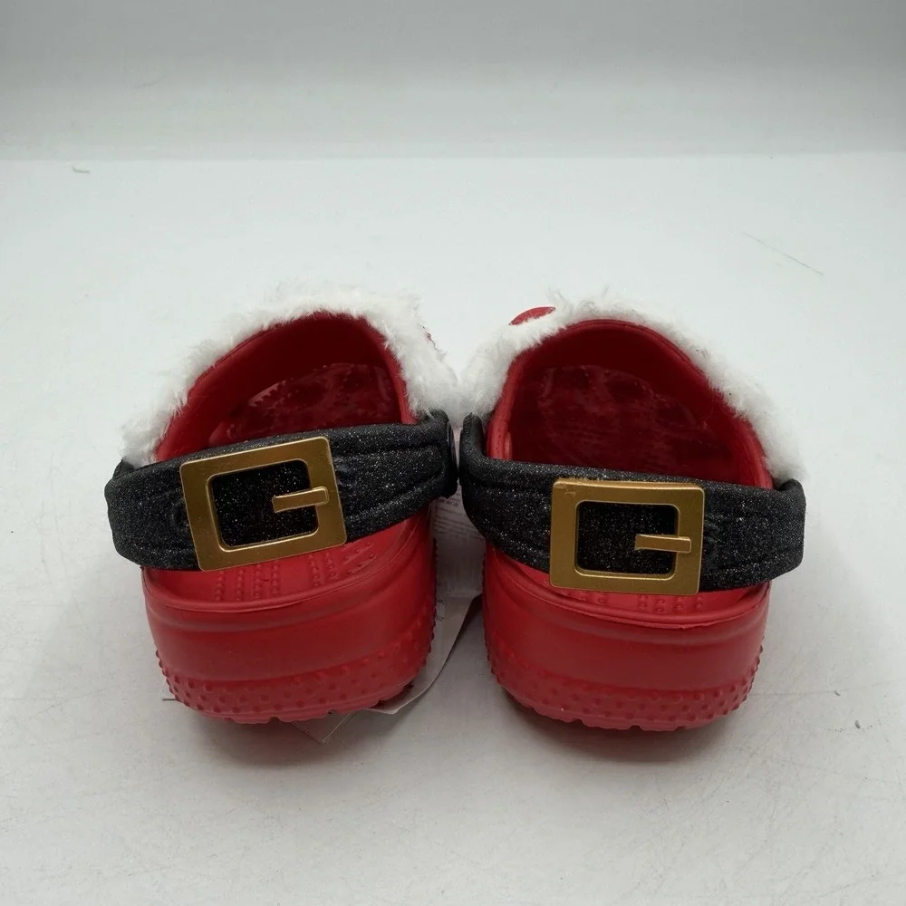 Crocs Littles Santa Claus‎ Classic Clogs Toddler Size C2/C3 Red Christmas Shoes